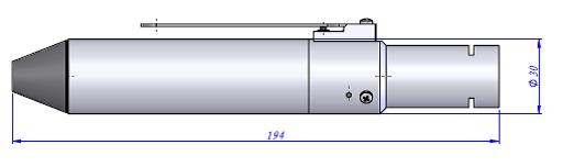 手持式激光焊接头产品尺寸图示